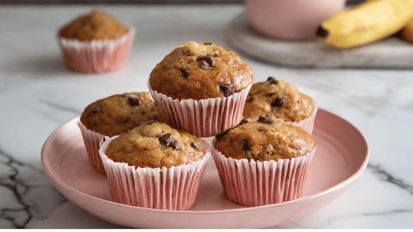 Best Moist Banana Chocolate Chip Muffins