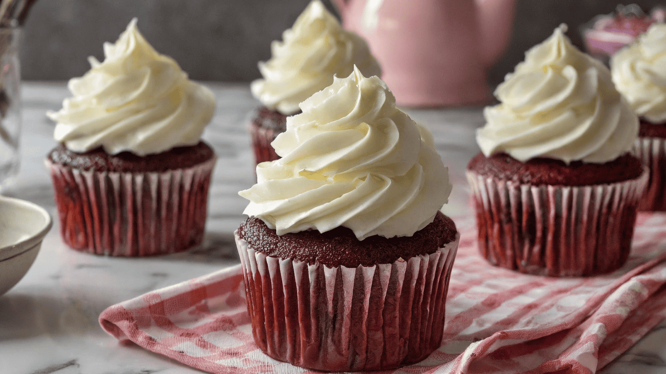 Red Velvet Cupcakes Using Box Cake Mix Hack