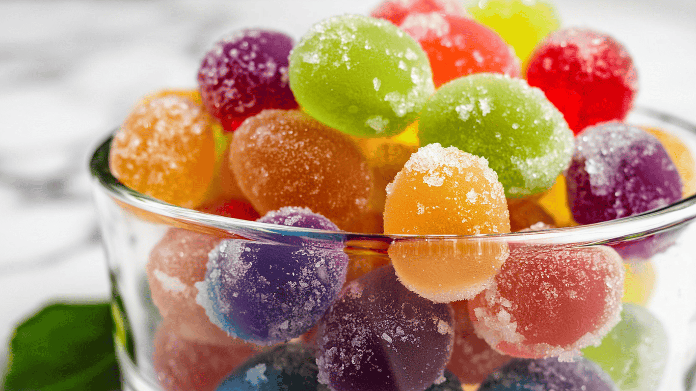 2-Ingredient Rainbow Jello Grapes